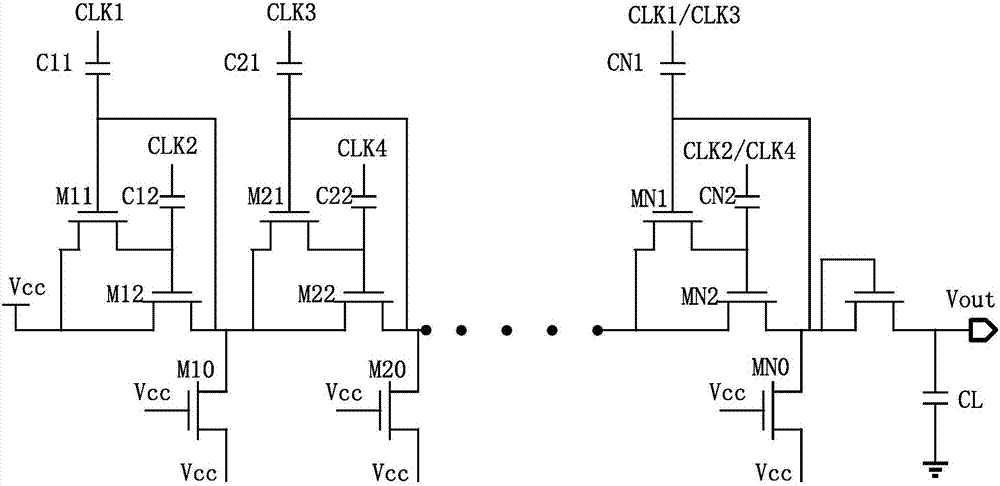 Charge pump and FLAS memory