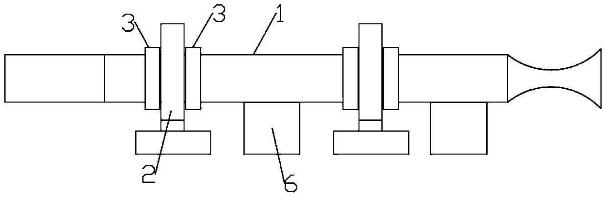 Self-displacement buffer type shock wind tunnel