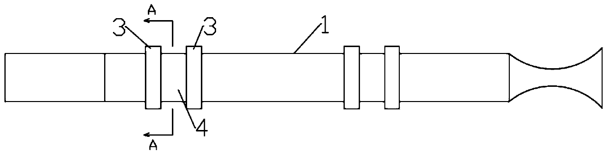 Self-displacement buffer type shock wind tunnel