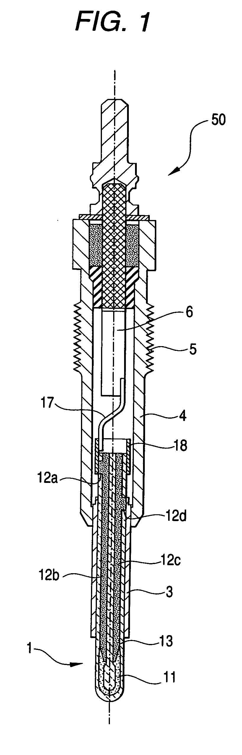 Ceramic heater, glow plug, and ceramic heater manufacturing method