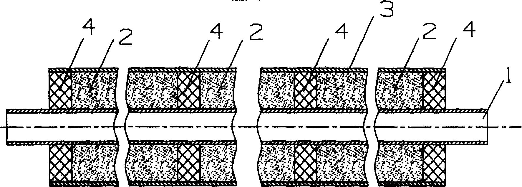 Self-compensation high-temp resistance prefabricated direct-buried heat insulation pipe