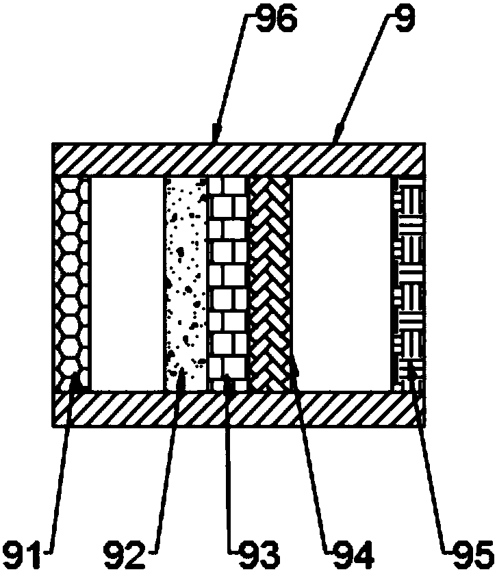 Household ventilating fan capable of realizing circulating filtration by utilizing indoor air