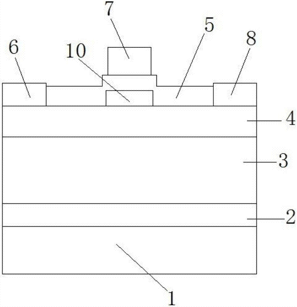 Graphene buried heat radiation layer and vertical channel GaN MISFET cellular structure and preparation method