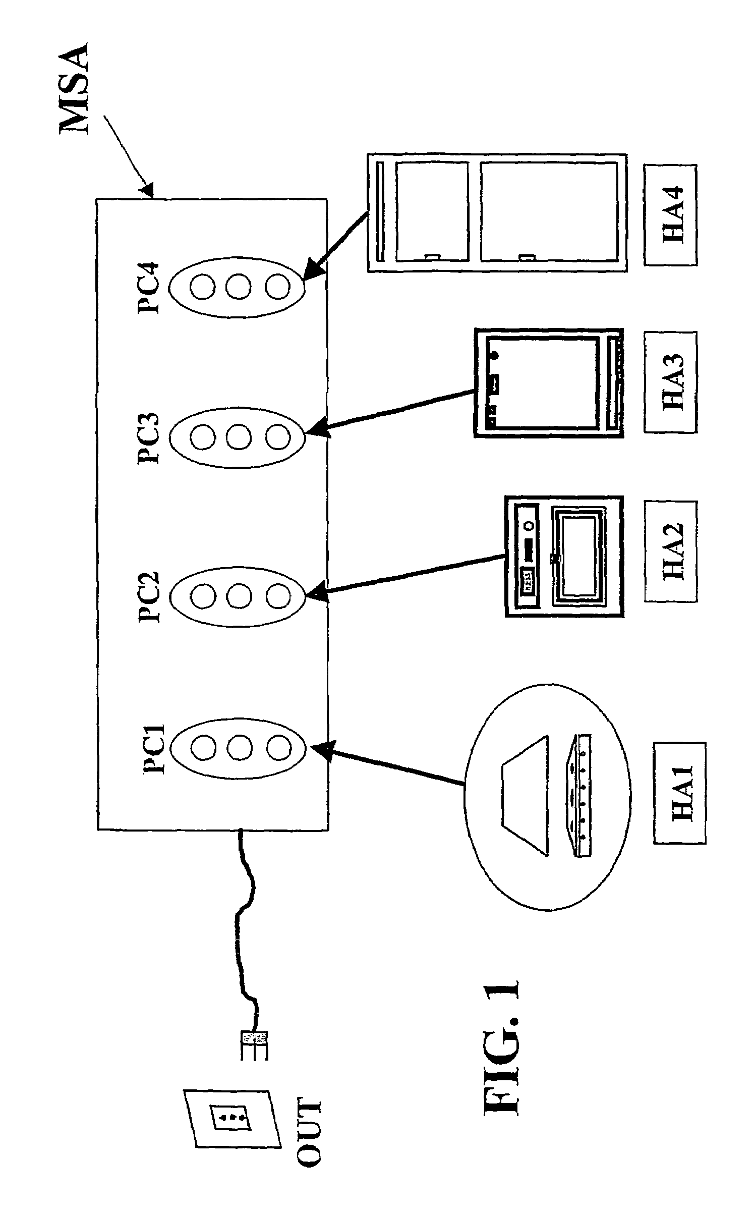 System and device for monitoring at least one household electric user, in particular a household appliance