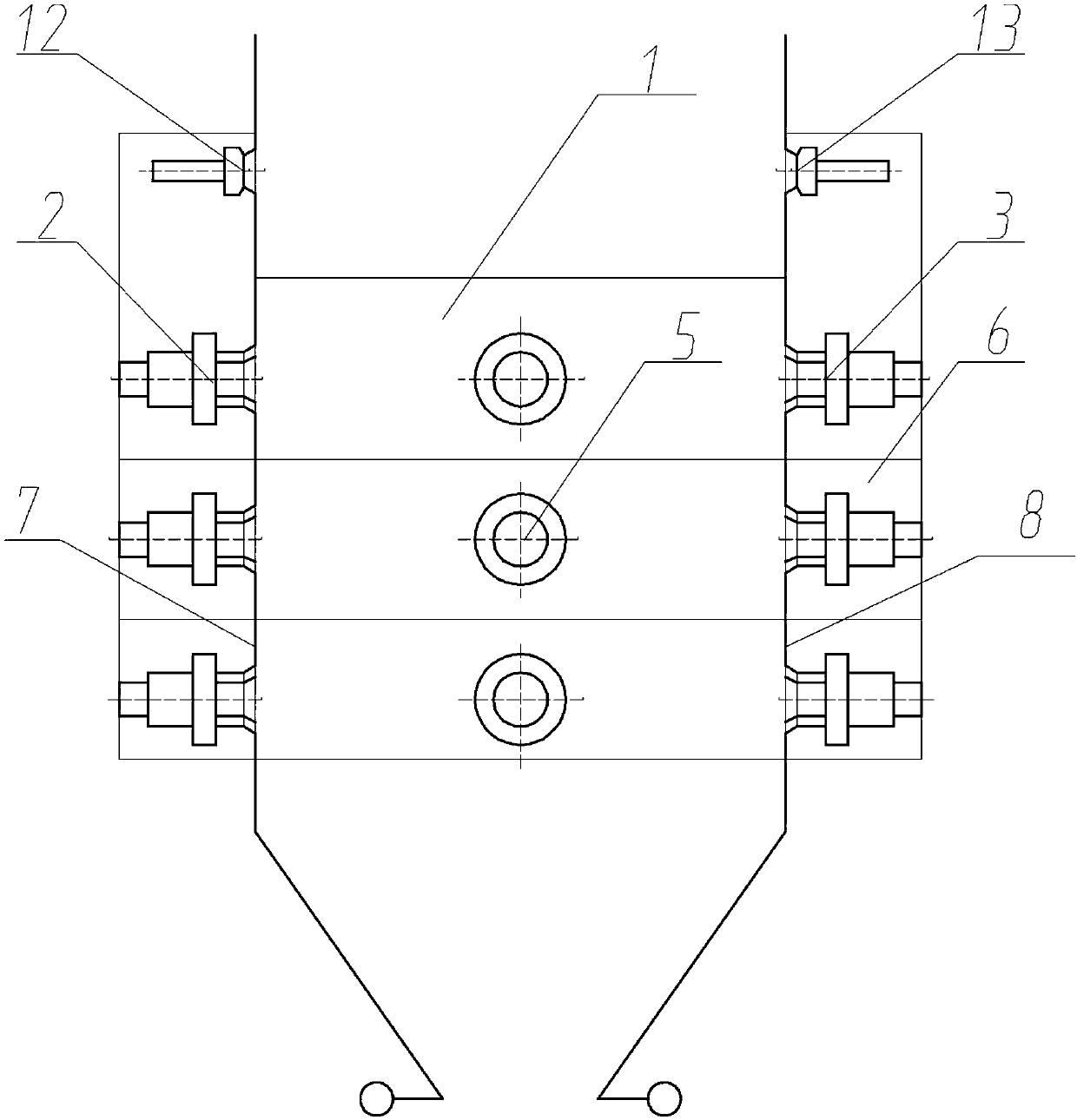 Opposed firing boiler