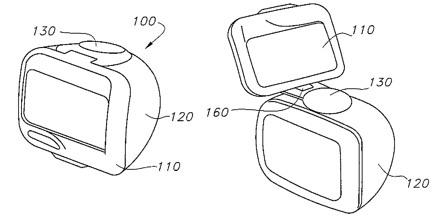 Swivel-lid protective case