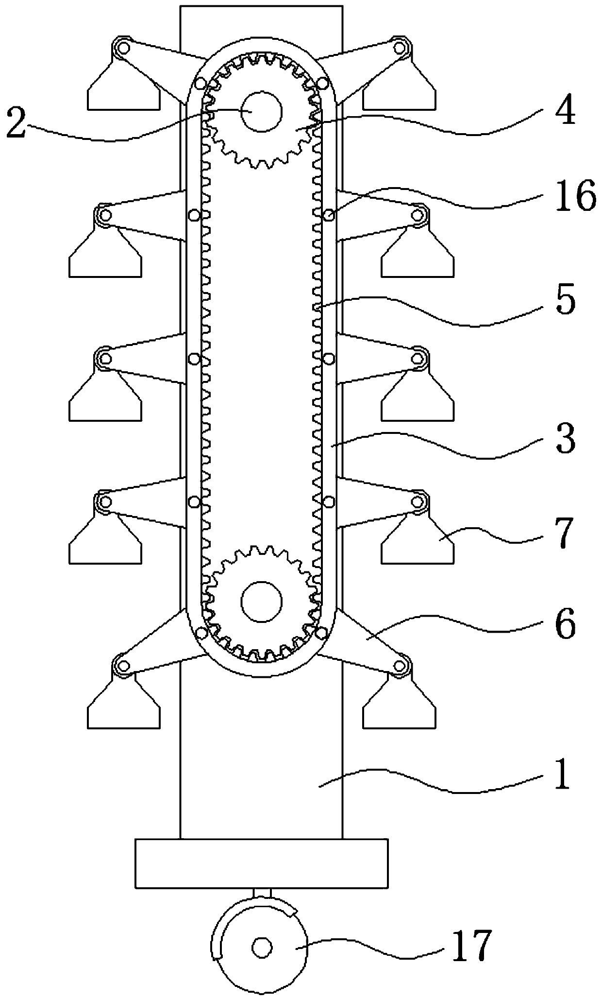 Surround rotation based soilless cultivation rack