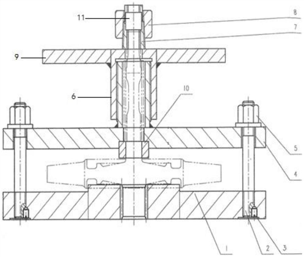 Spline shaft dismounting device