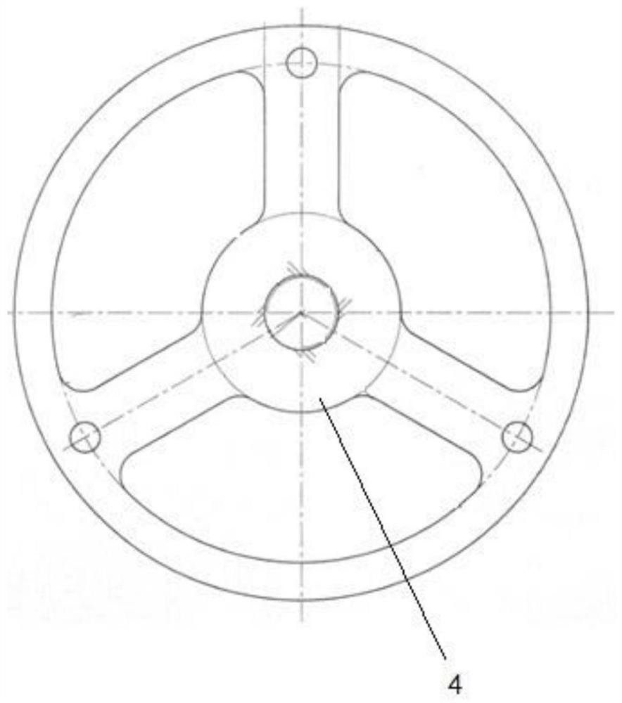 Spline shaft dismounting device