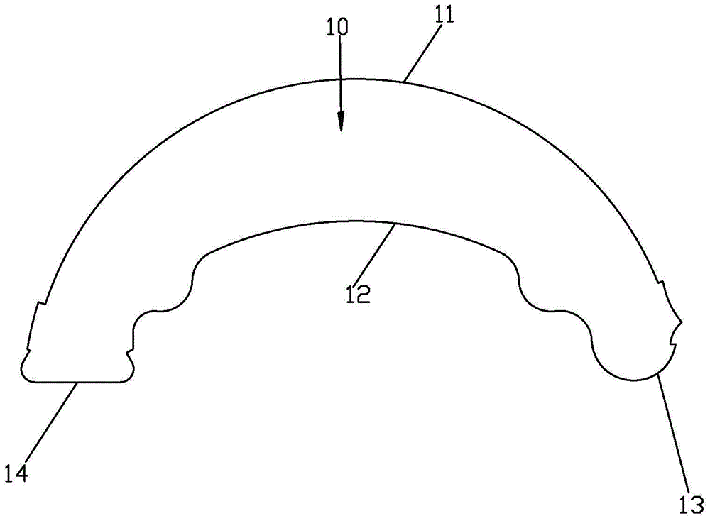 A kind of production method and forming equipment of brake shoe