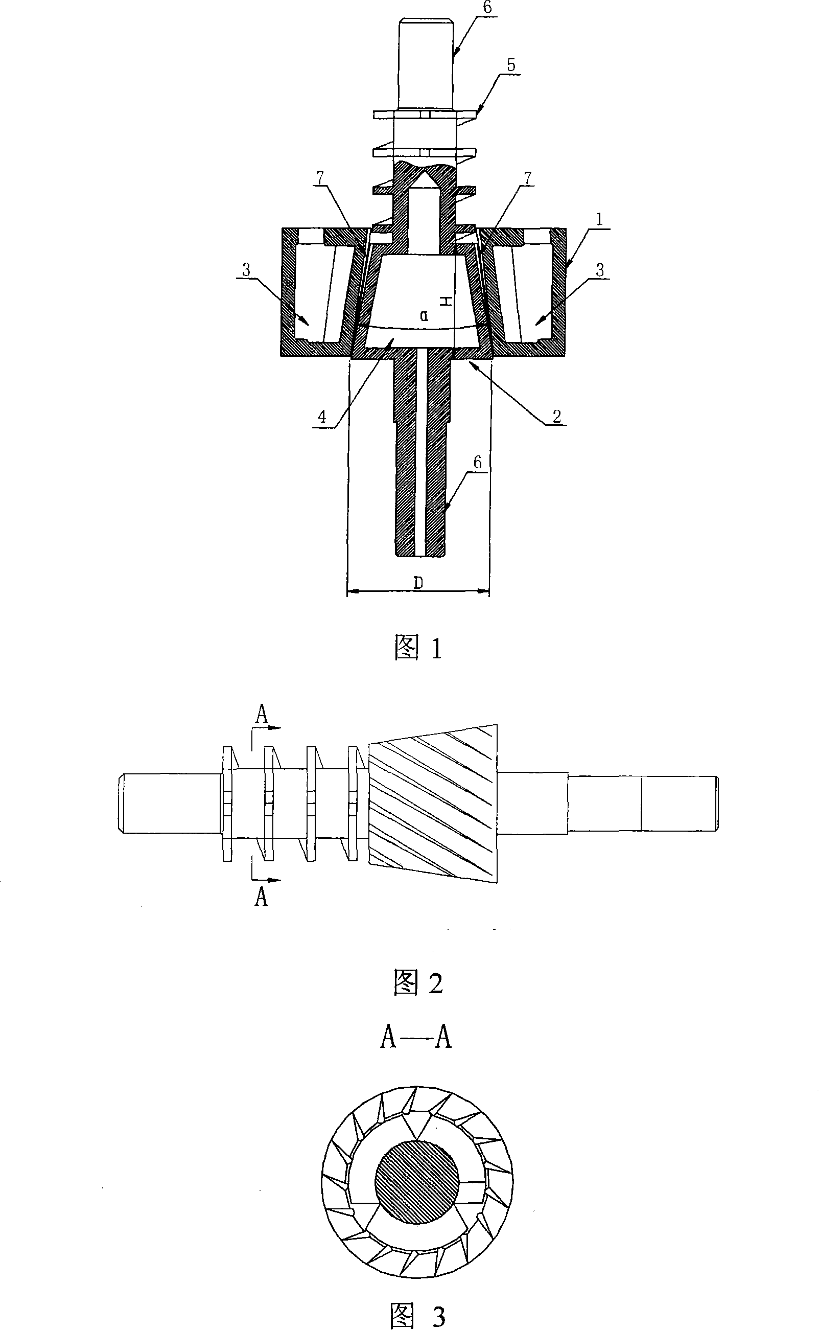 Elastic body coarse and intermediate crushing crusher