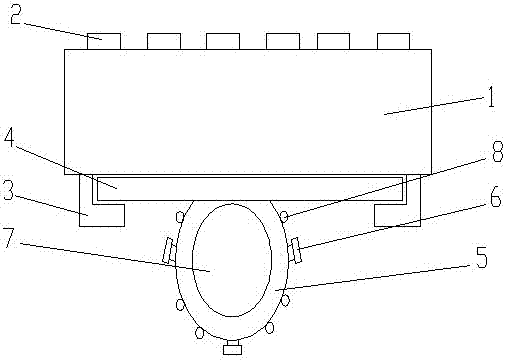 Thickened-type aerial ladder pedal with fire extinguisher device