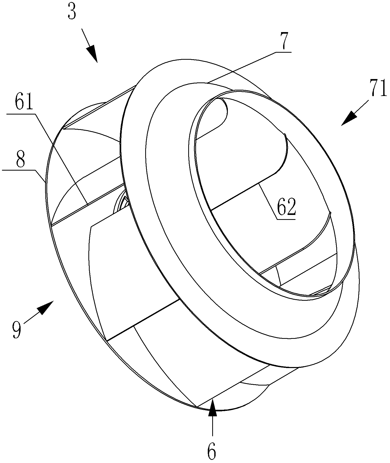 Small centrifugal fan