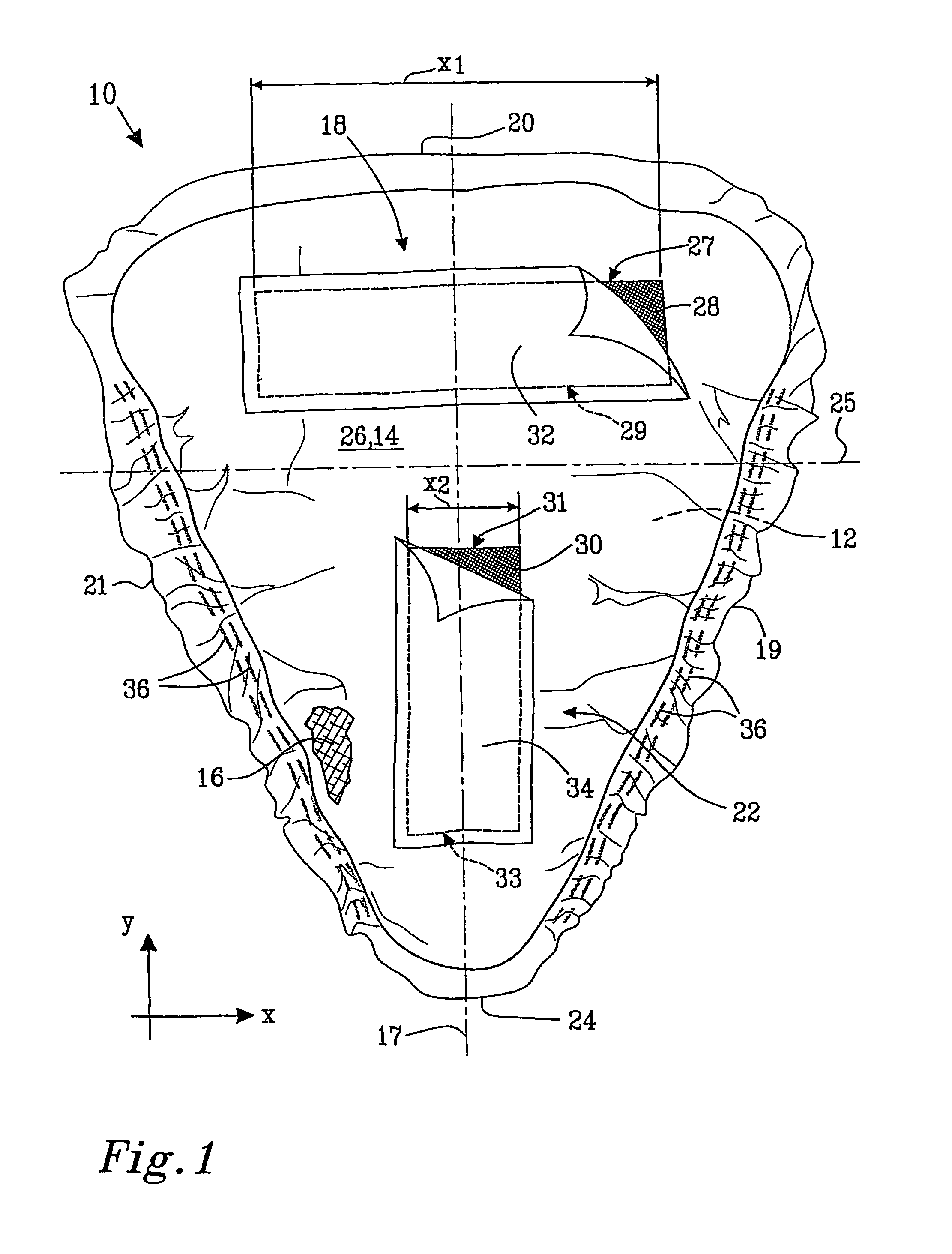 Male incontinence product