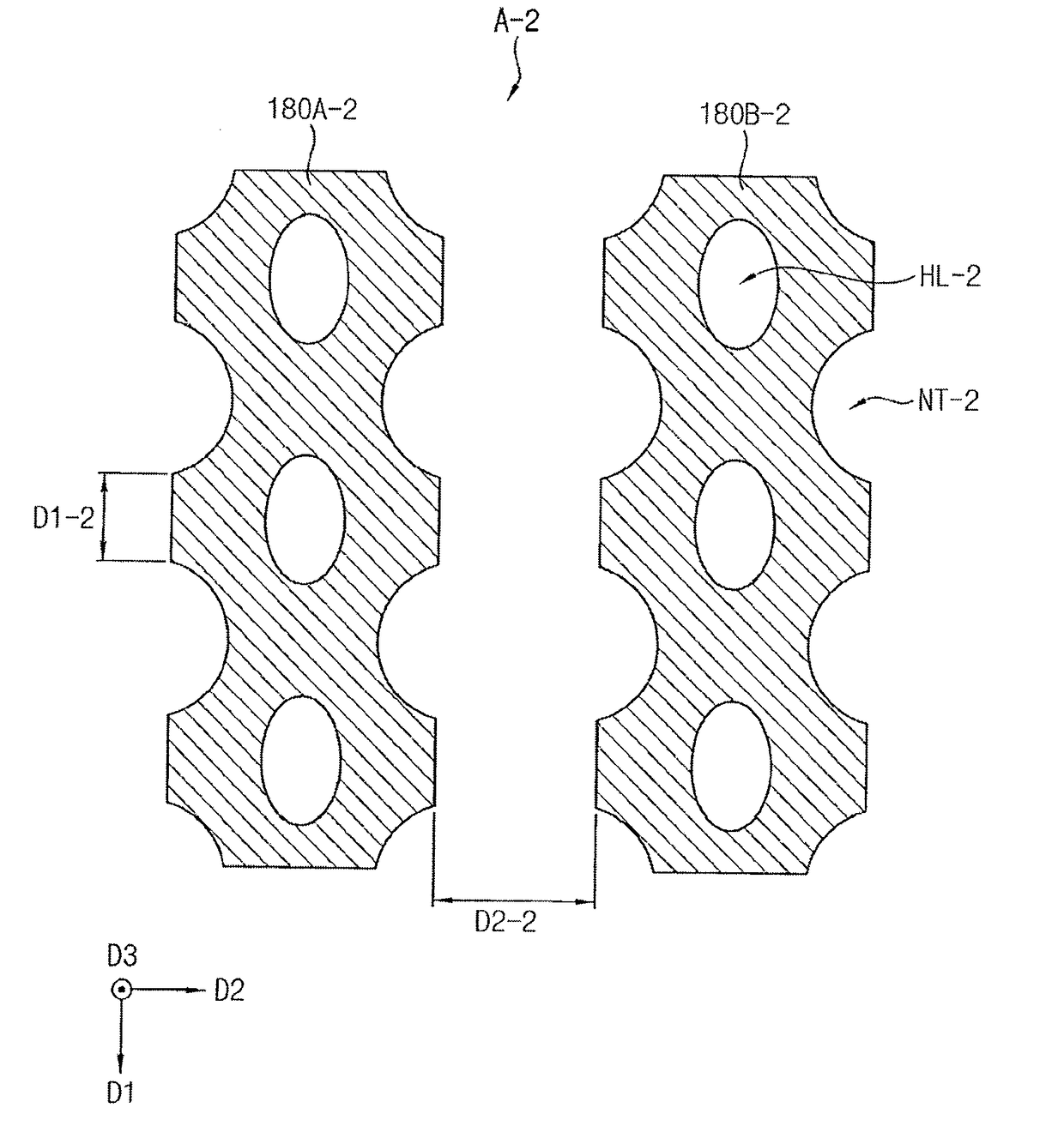 Display device having notched connection wiring