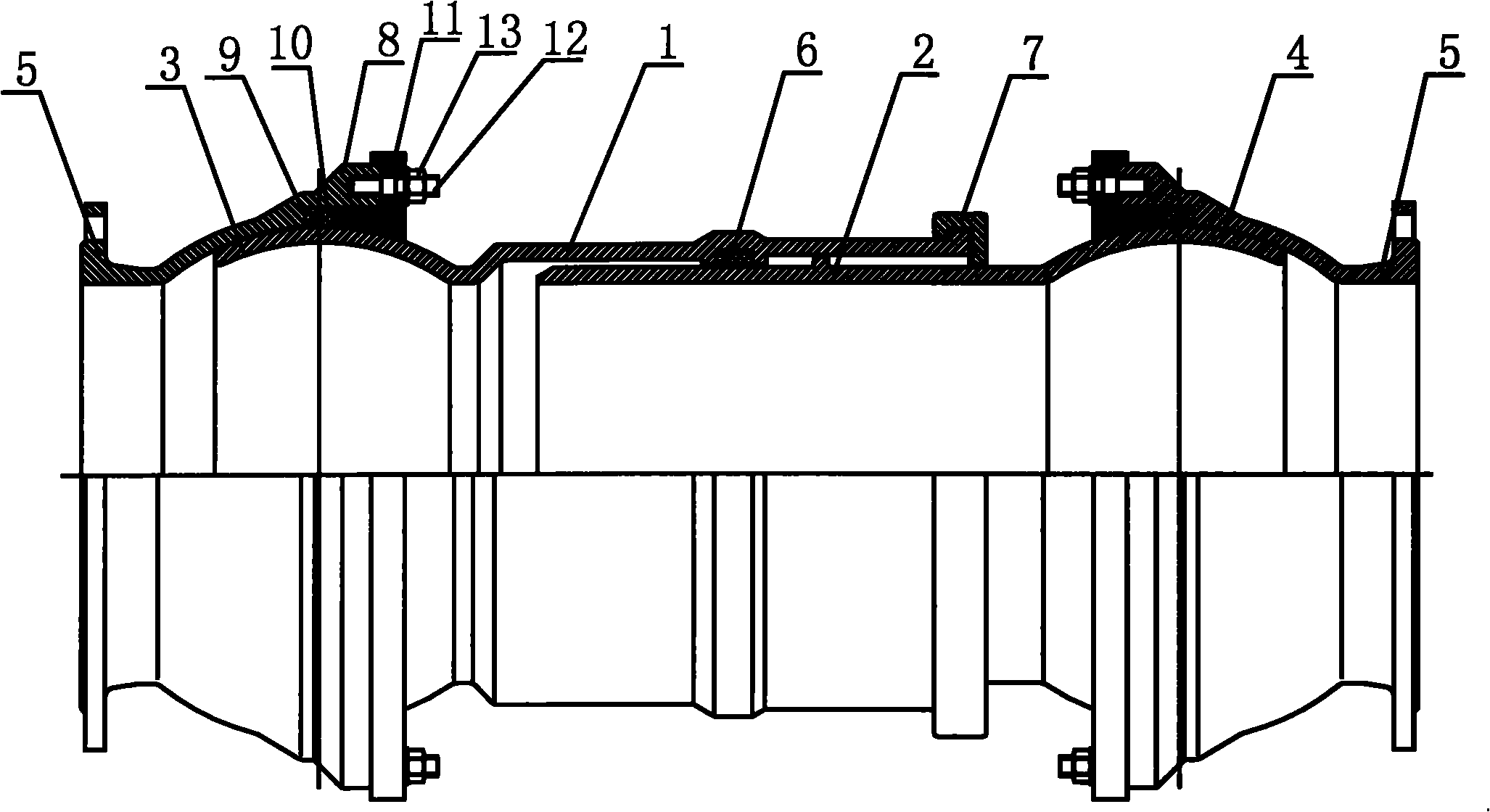 Double-ball compensating joint