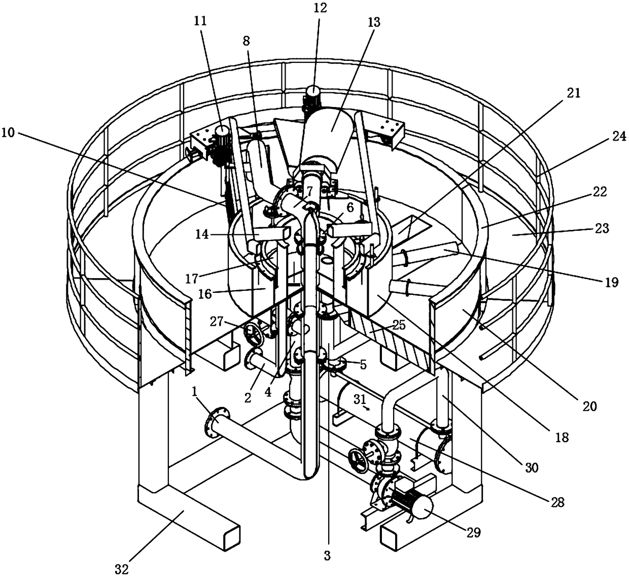 Shallow-layer air-floating sewage filter