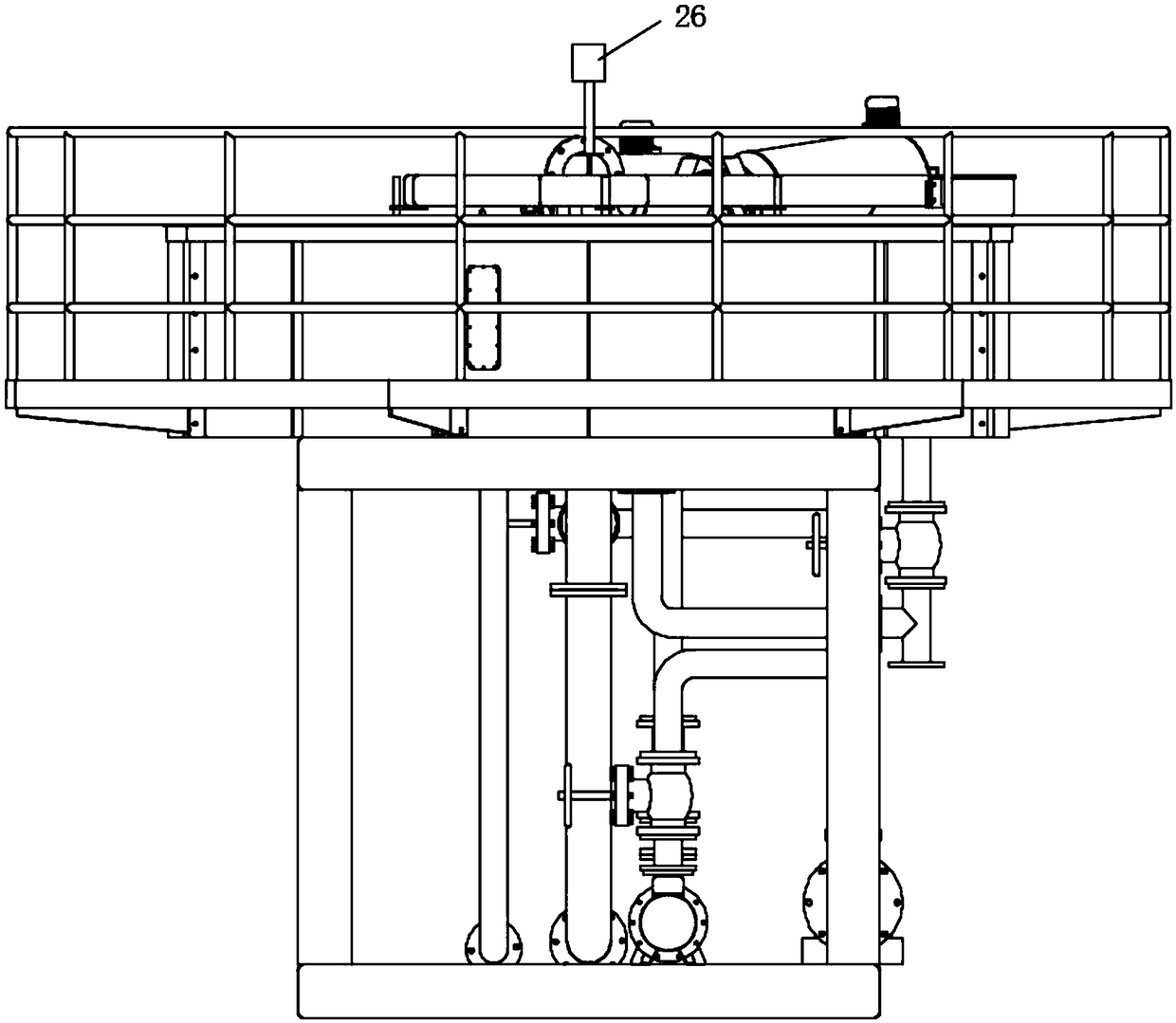 Shallow-layer air-floating sewage filter