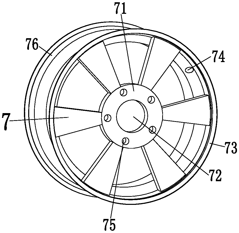 Automatic positioning, grinding and correcting machining die for hub of electric automobile