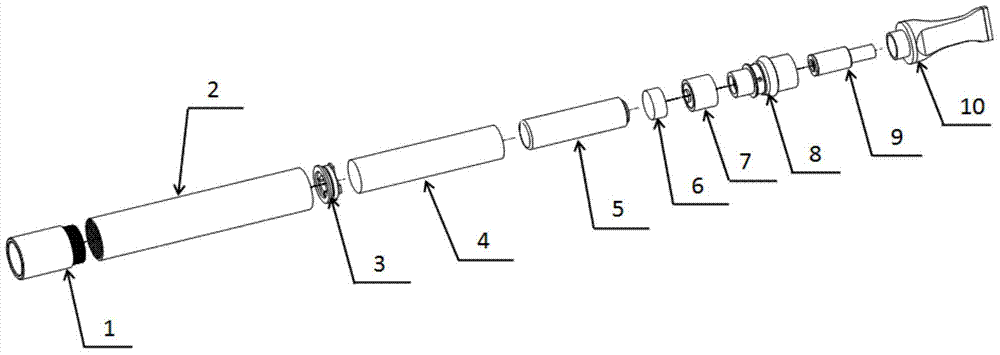 Intelligent cigarette holder allowing double filtering