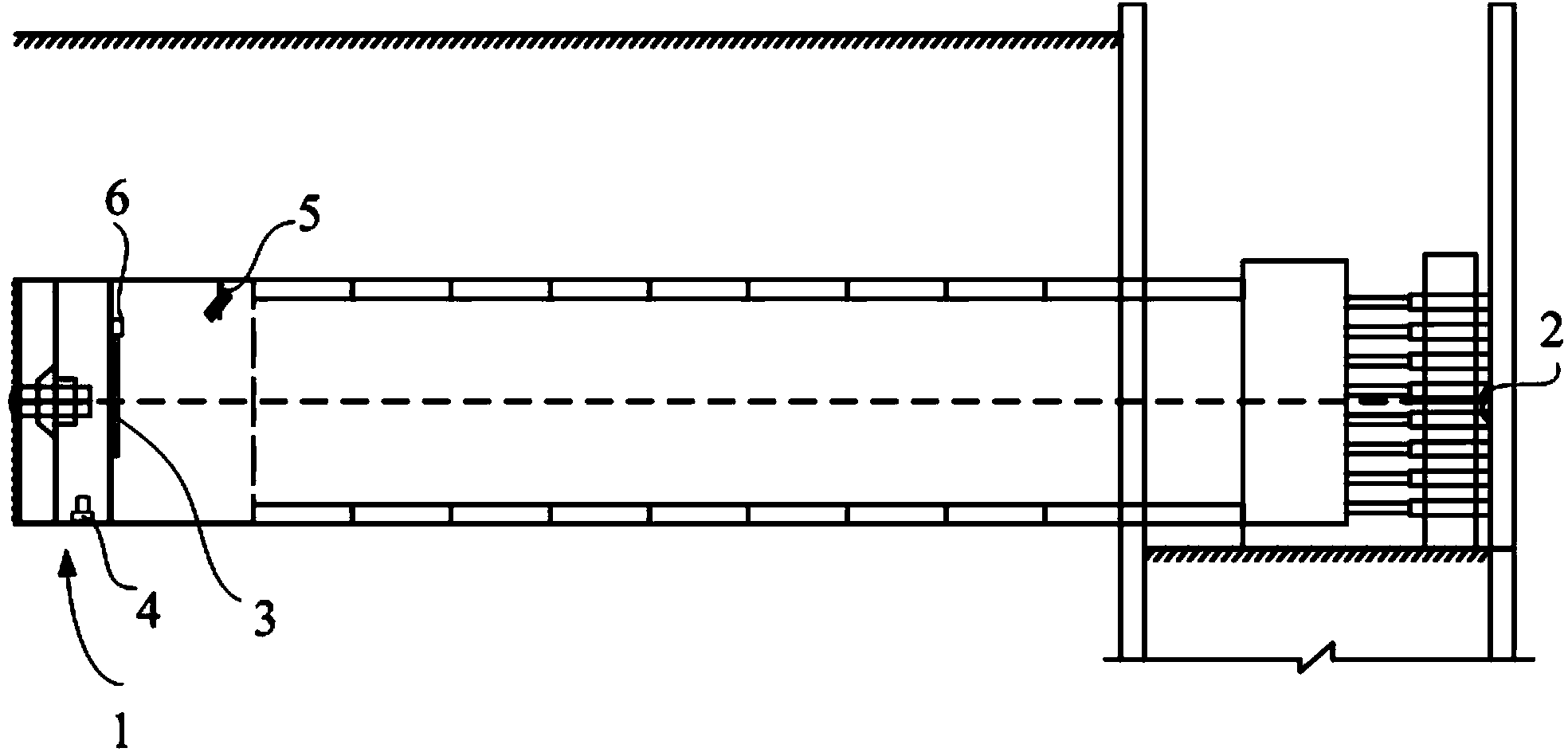 Device and method for monitoring tube push bench head deviation in real time