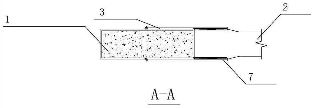 Combined reinforced joint for connection of steel beam and wide concrete filled steel tubular column