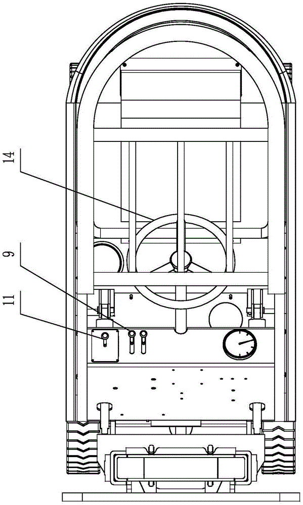 Small tonnage battery electric control forklift