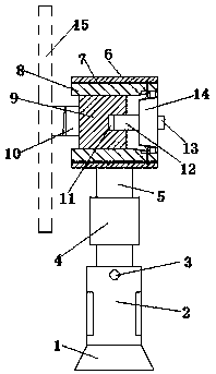 Computer display base adjustment device