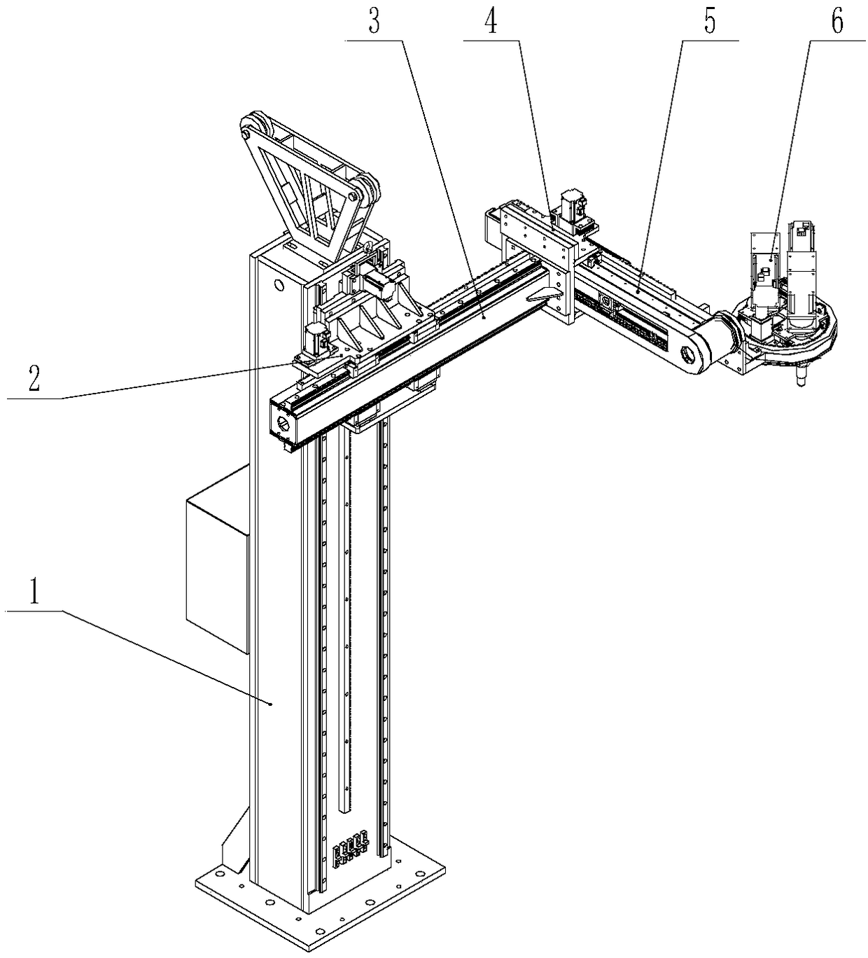 Full-automatic double-shaft tightening machine for flange bolt