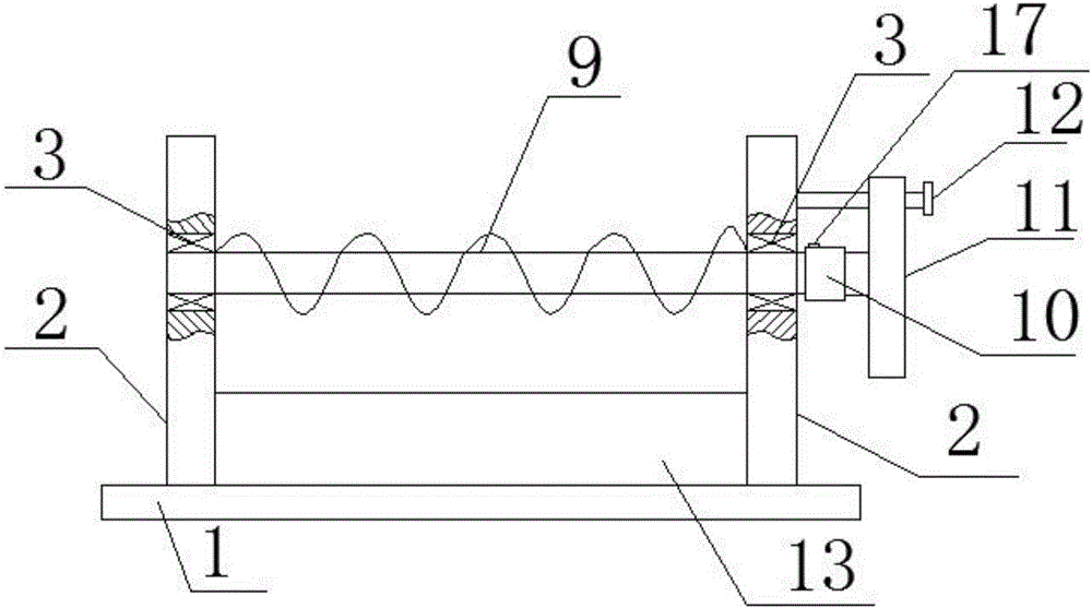 Lacquer brushing tool for glue mixing screw rod