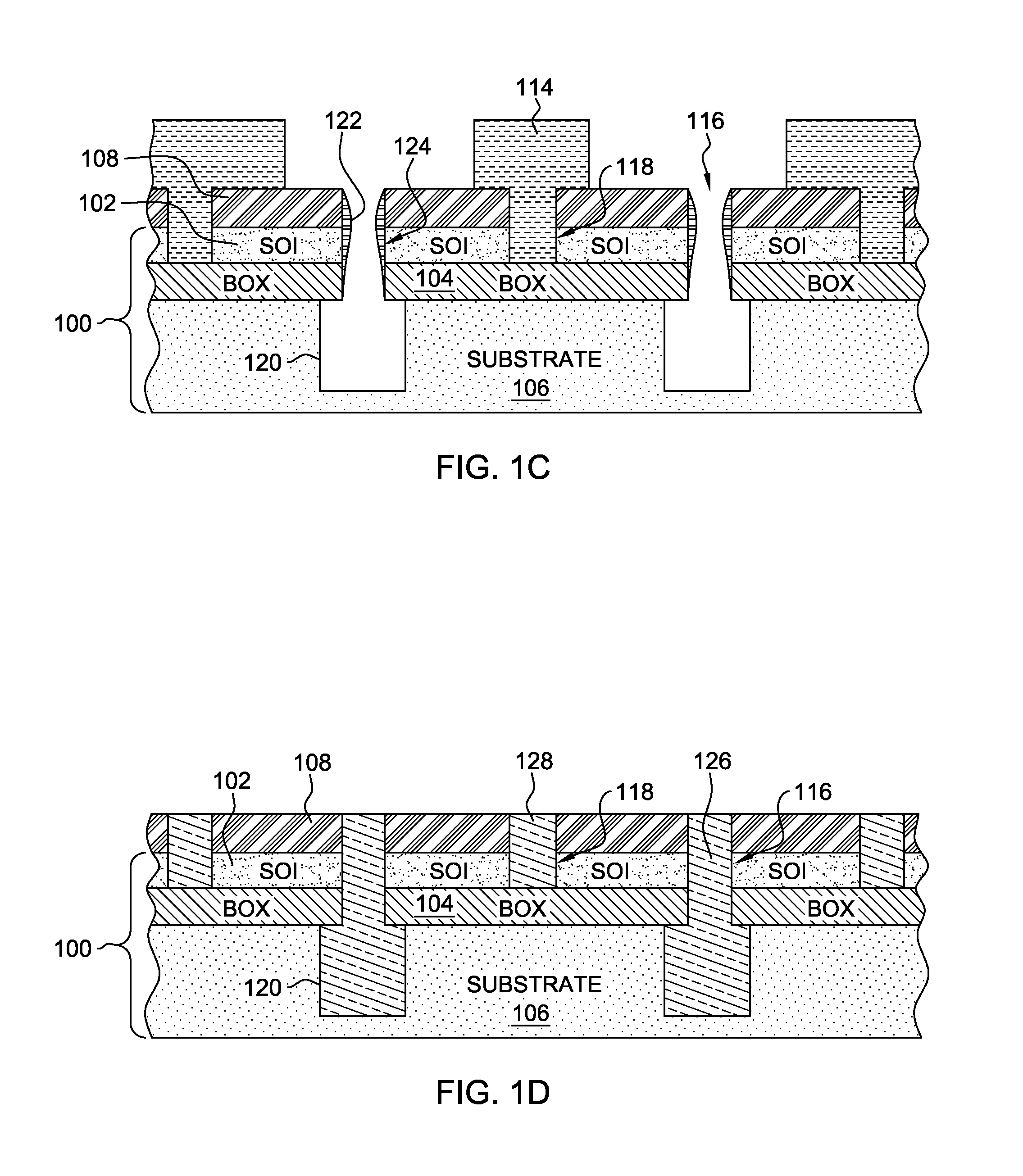 Soi device with dti and sti