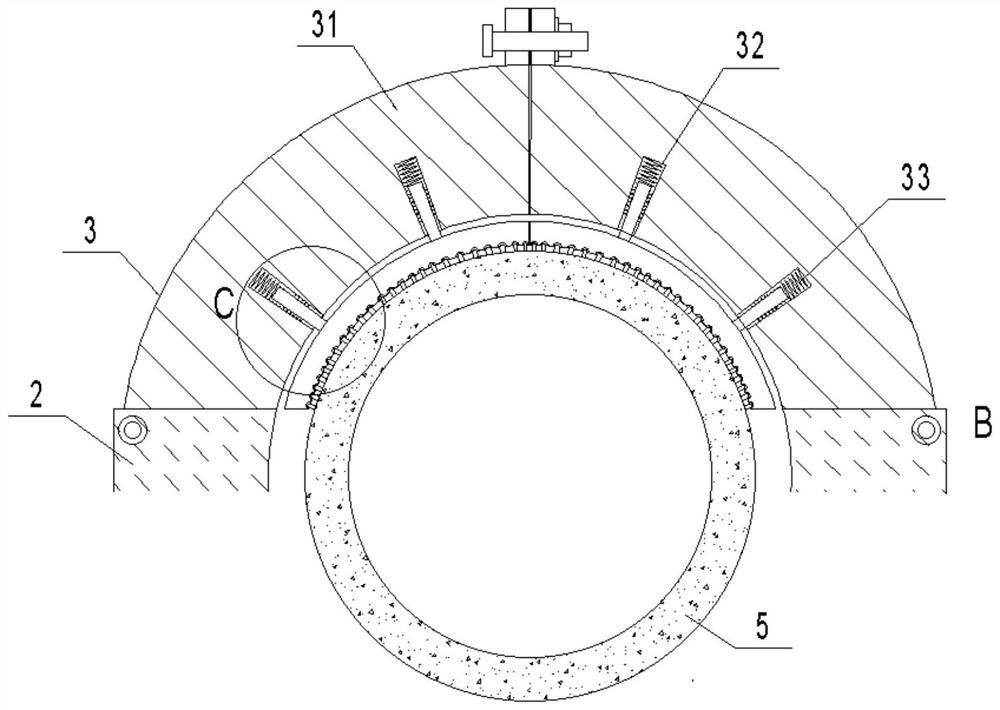 Supporting device for water conservancy pipeline