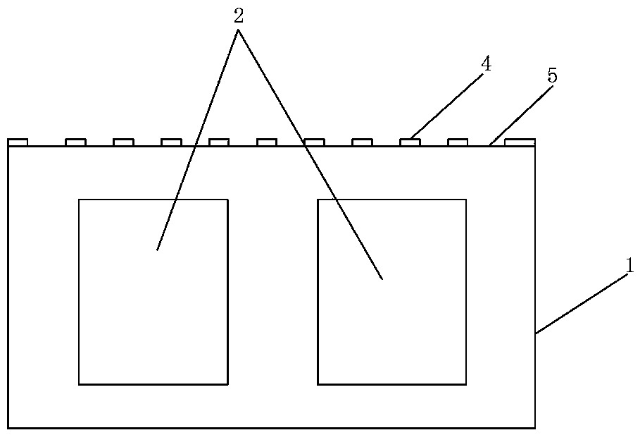 Load-bearing concrete perforated brick