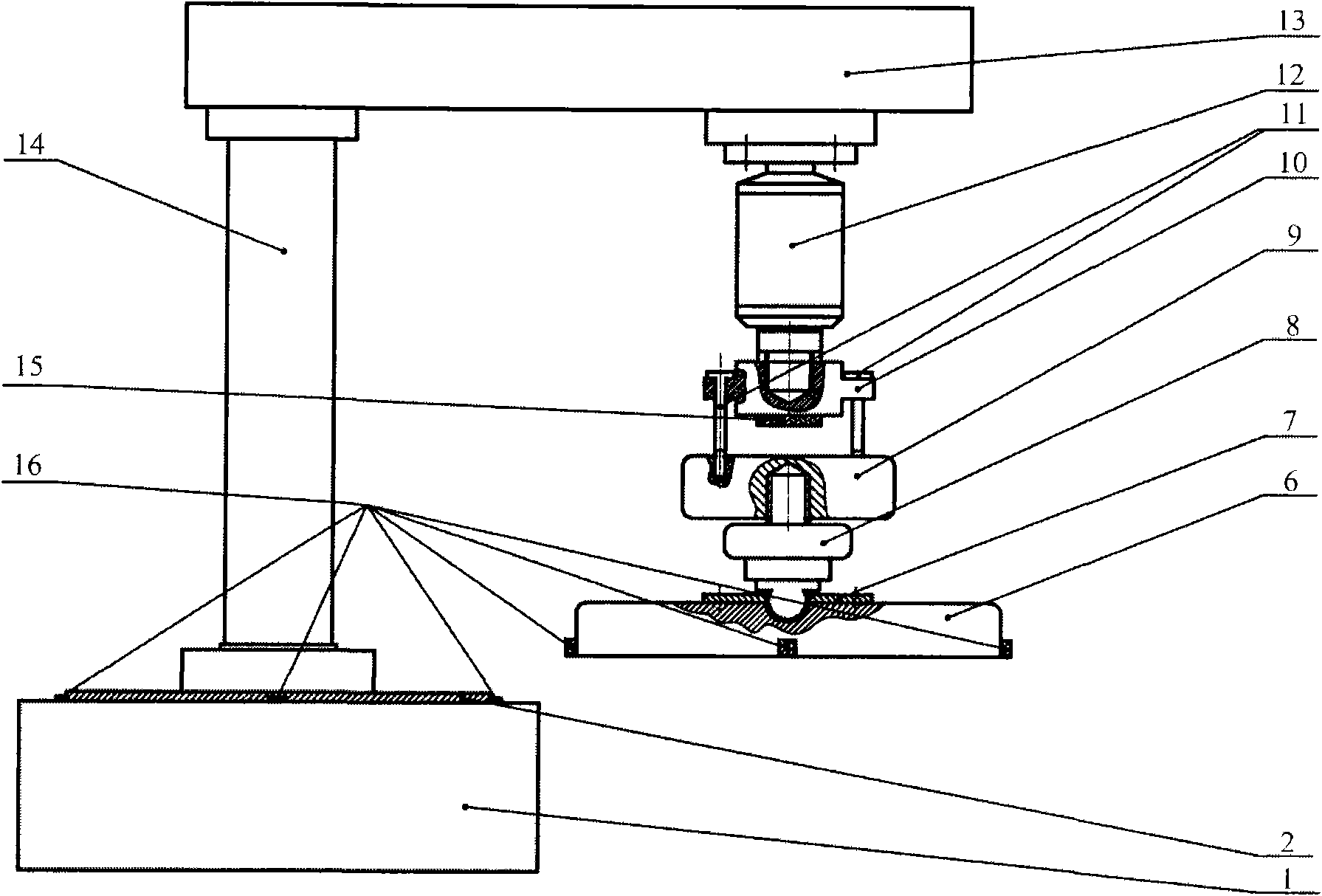 Performance testing device of static-pressure air bearing