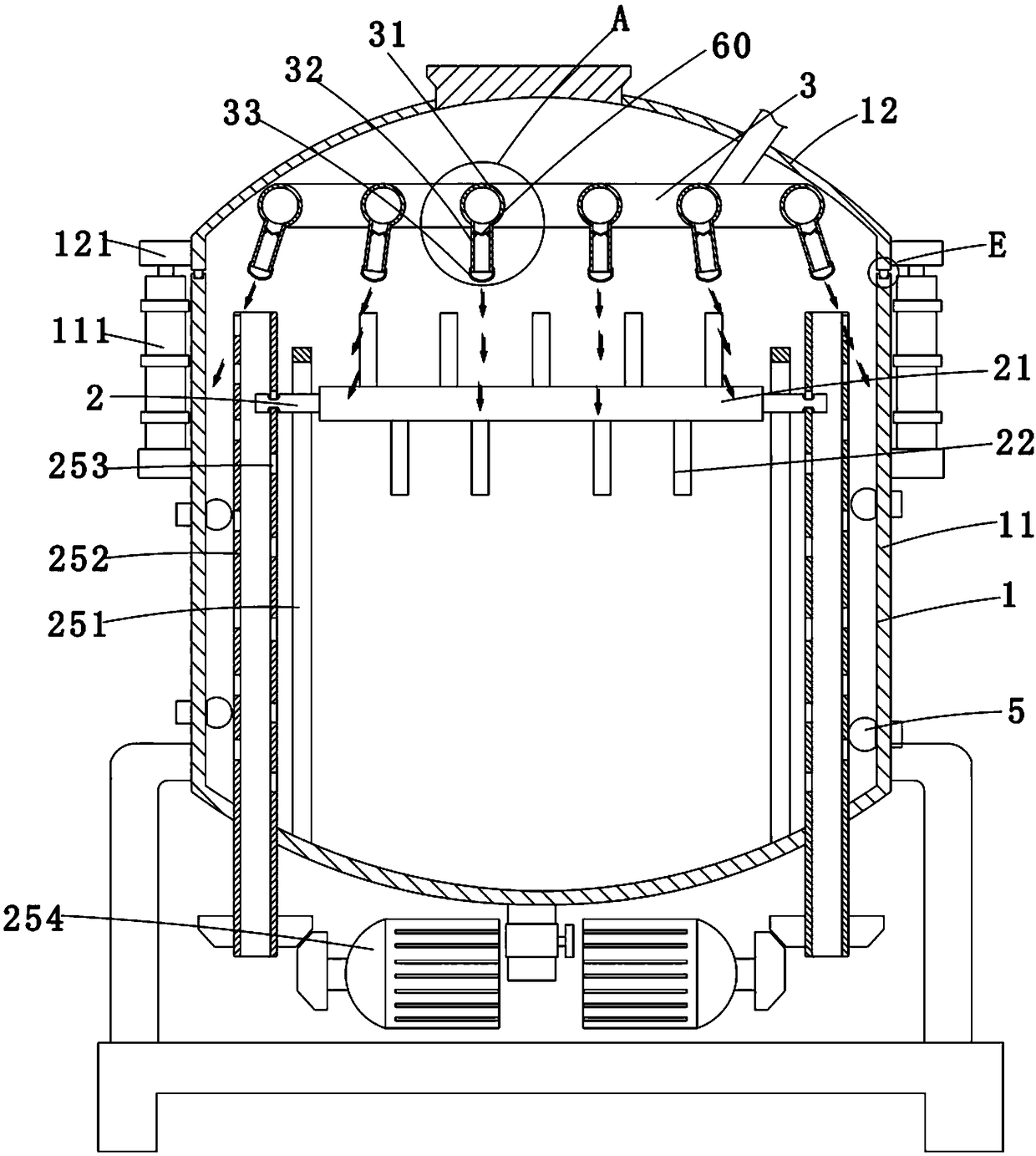 Lithium battery slurry agitator