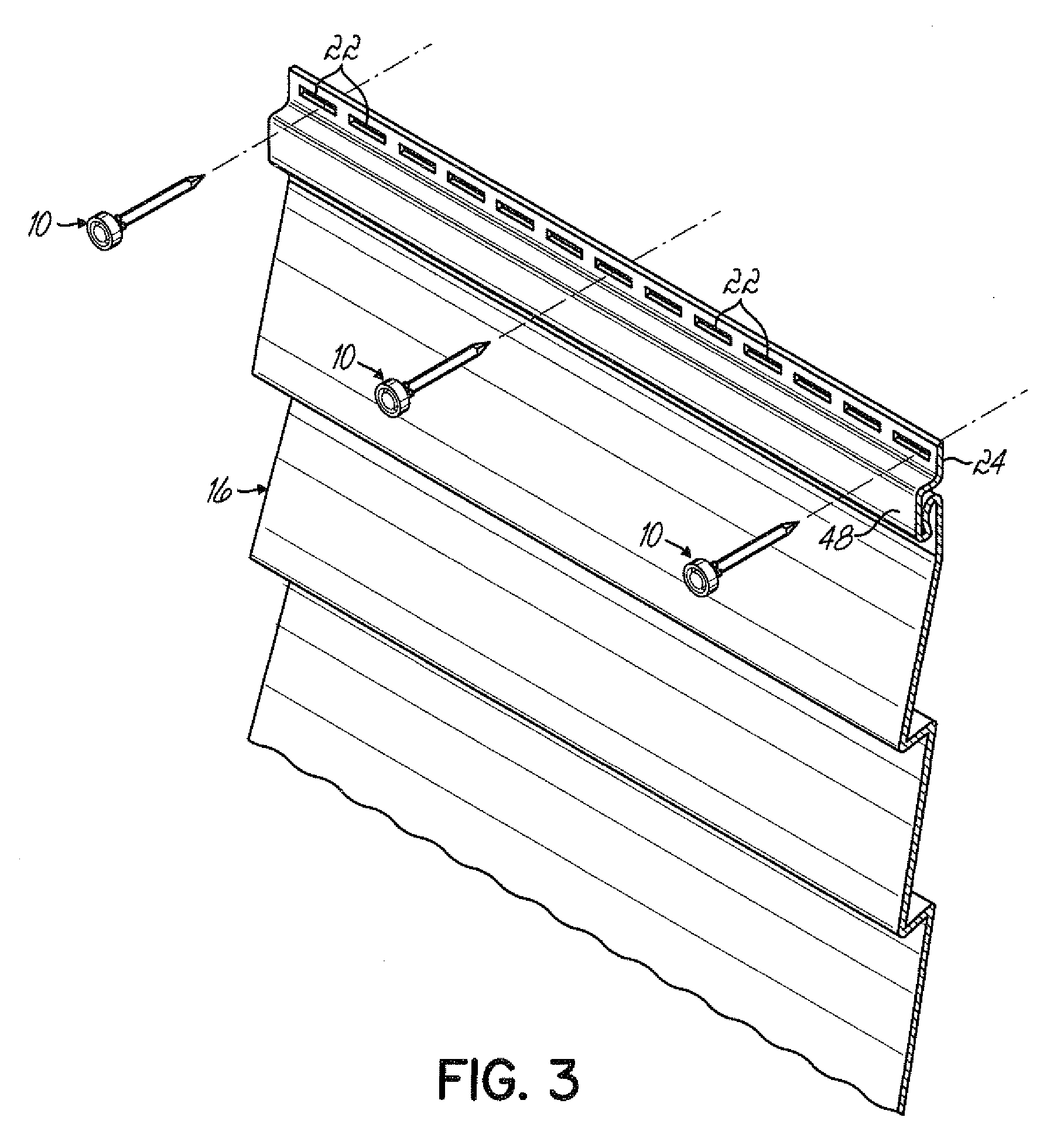 Vinyl siding fastener