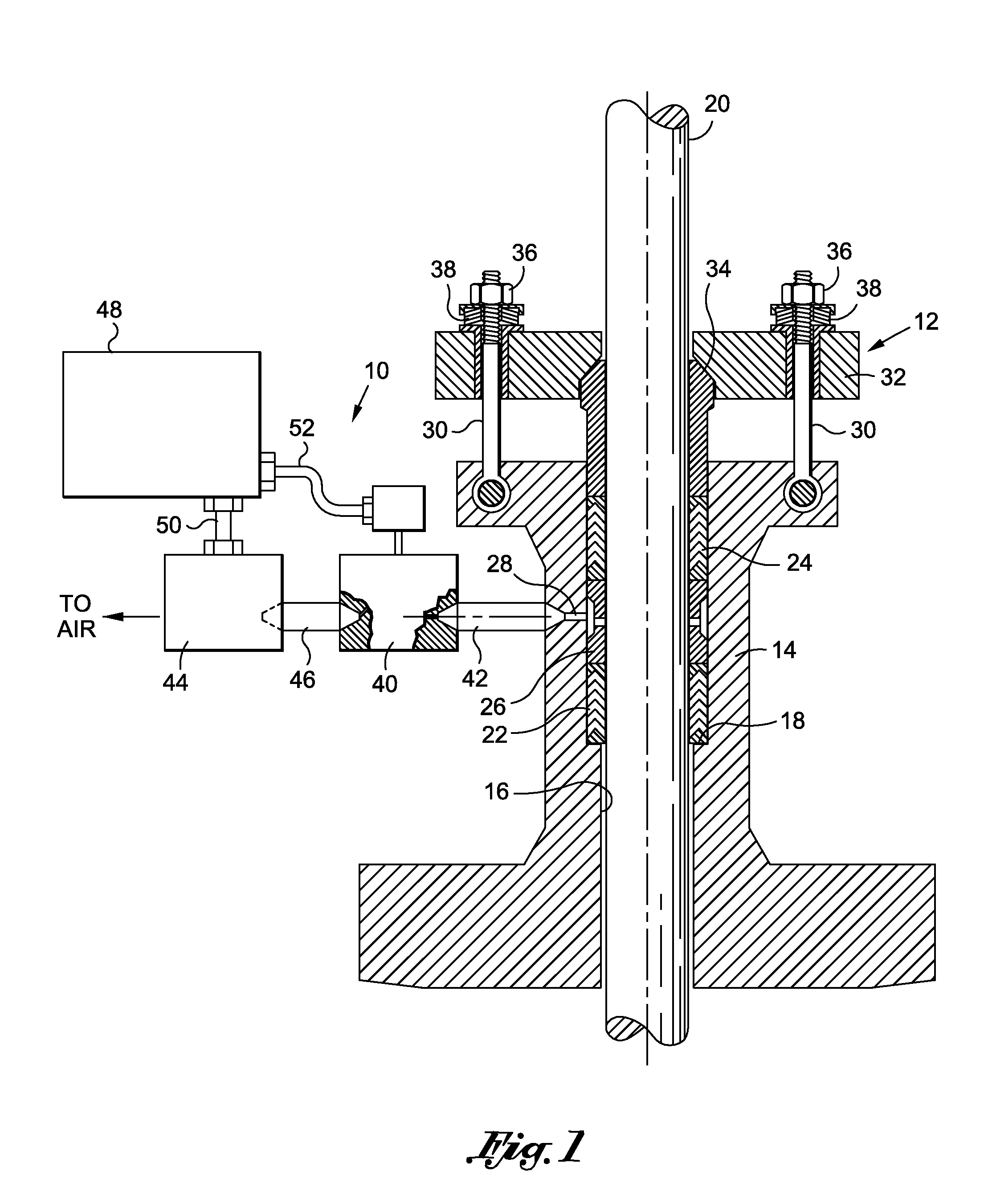 Valve packing fugitive emission detection system