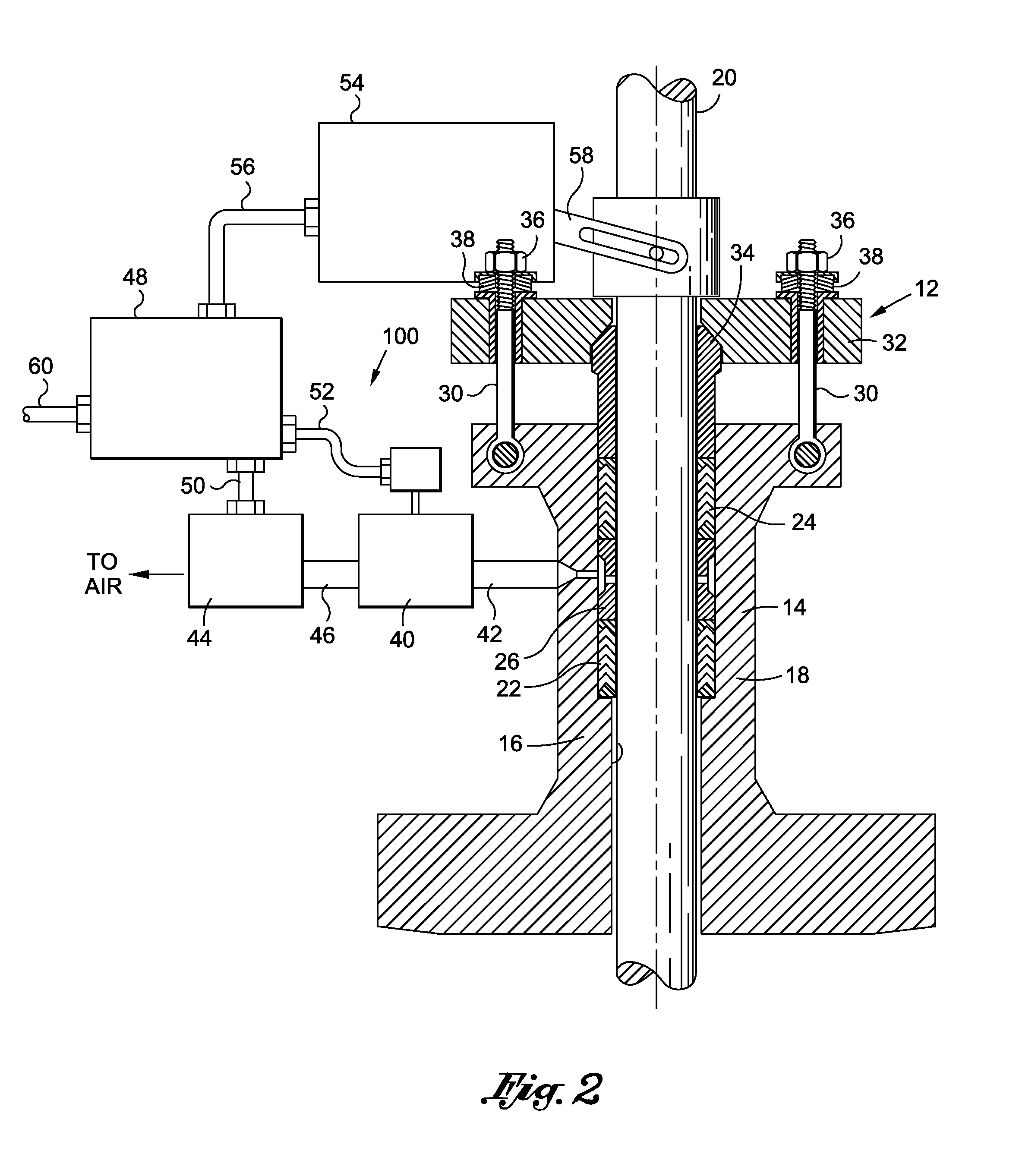 Valve packing fugitive emission detection system