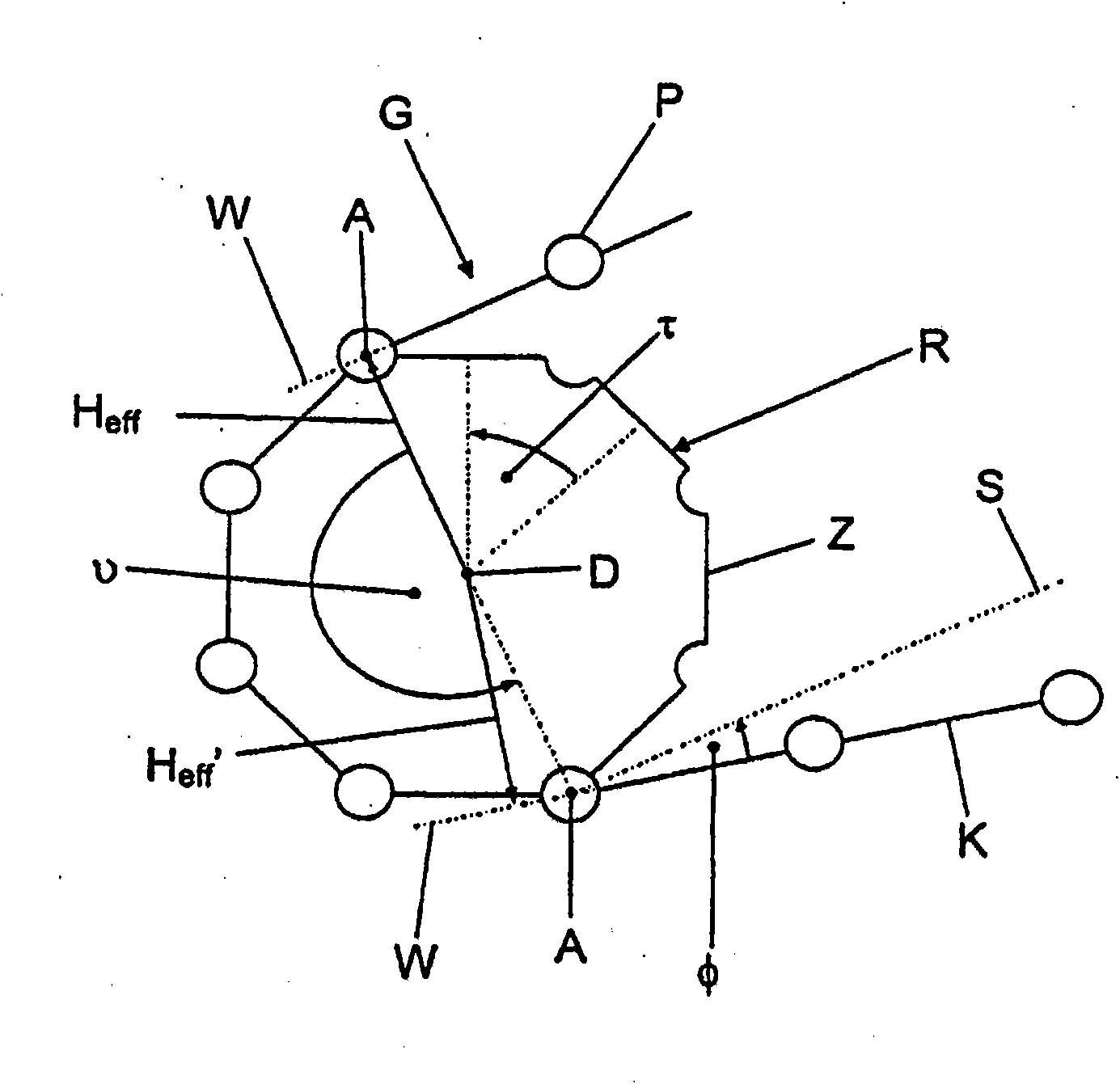 Drive means and chain drive