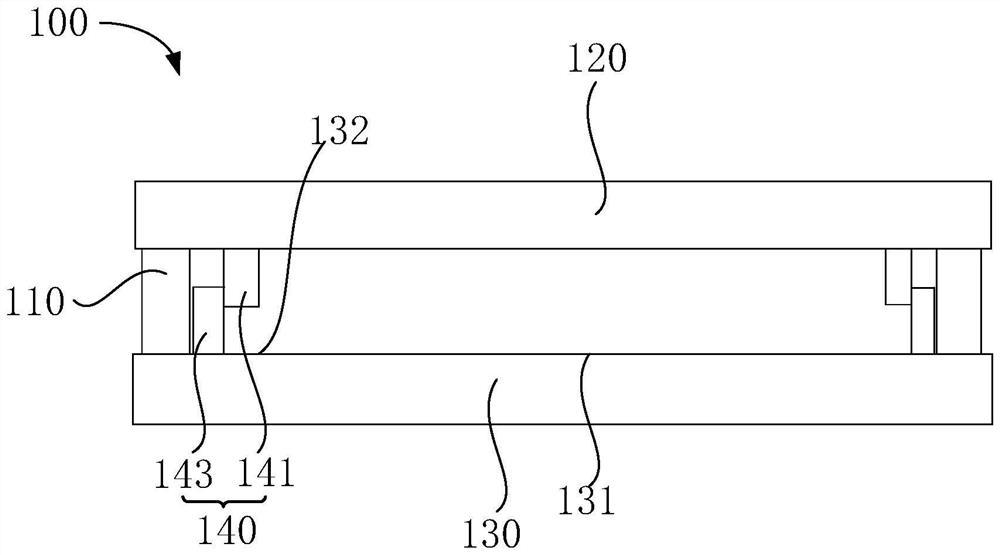 Curved surface display panel and display device