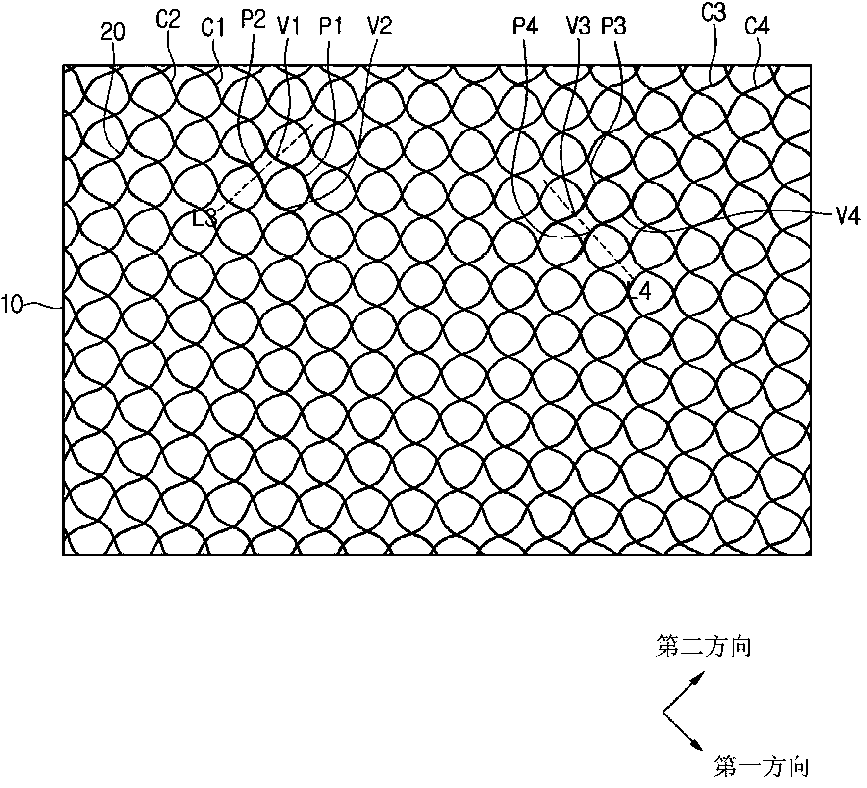 Electrode member and touch screen including the same