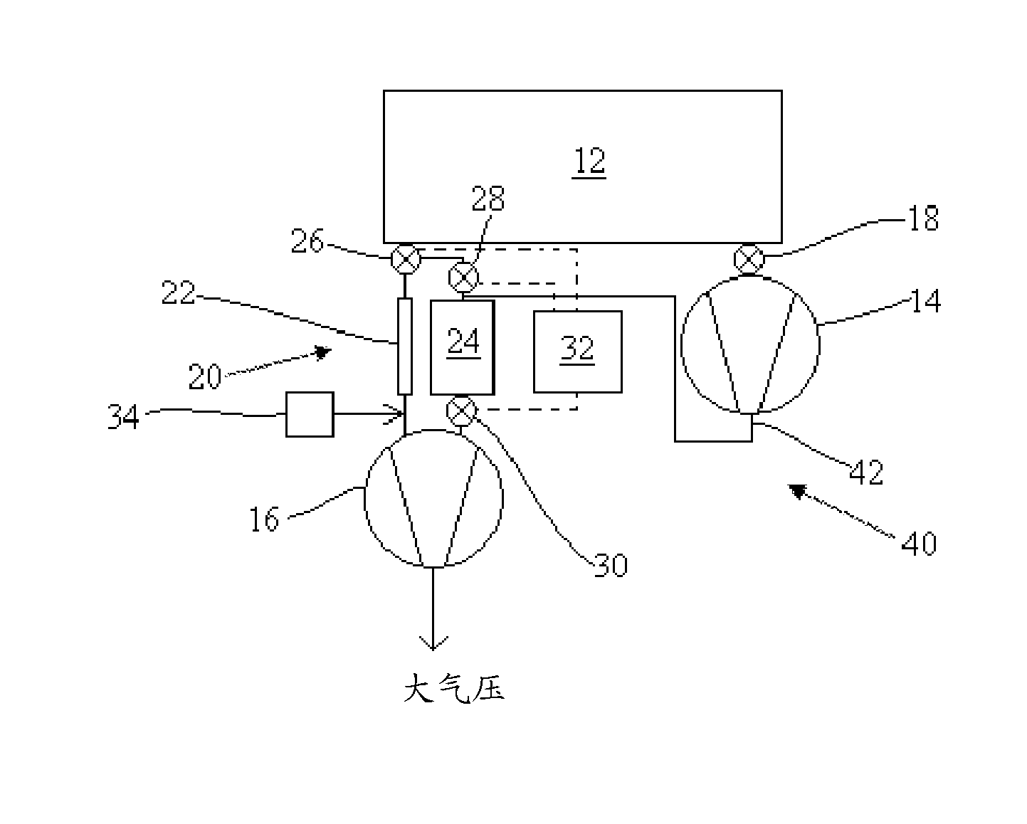 Vacuum pumping system