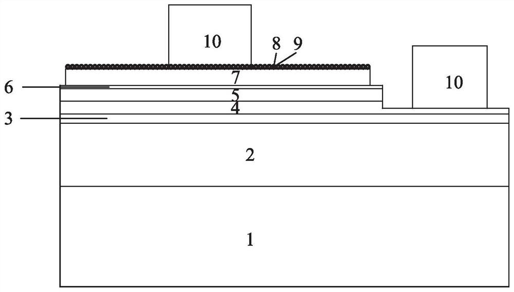 LED chip structure of ALD deposition current expansion layer and manufacturing method thereof