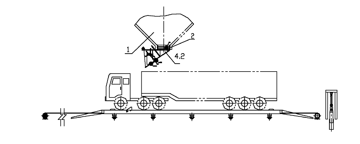 Mobile car automatic loading and weighing system