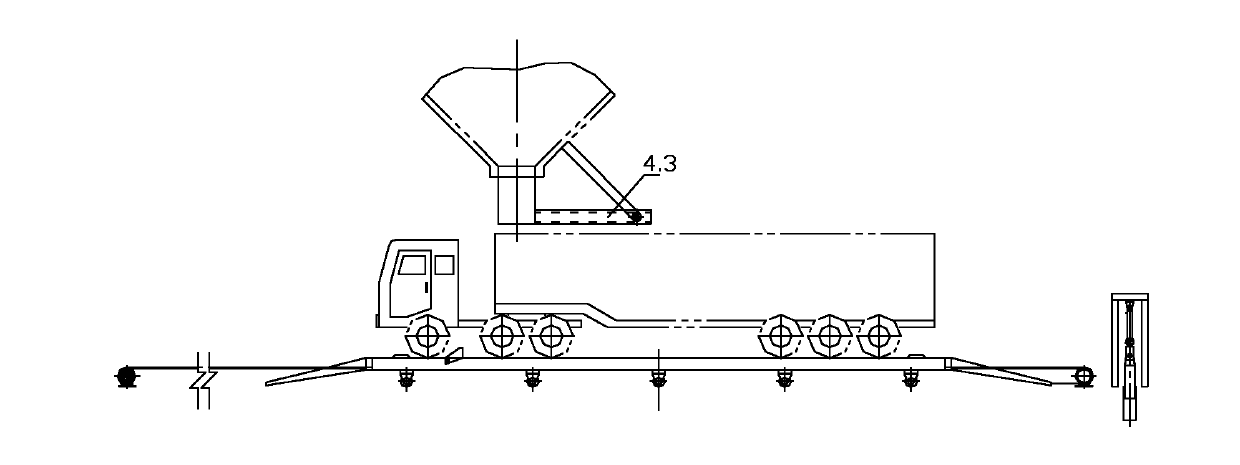 Mobile car automatic loading and weighing system