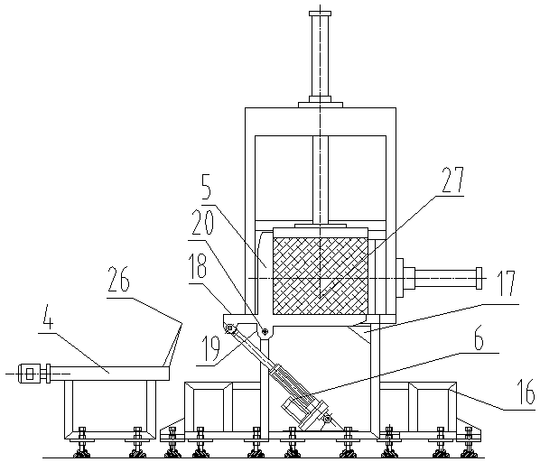 Aluminum chipping briquetting device