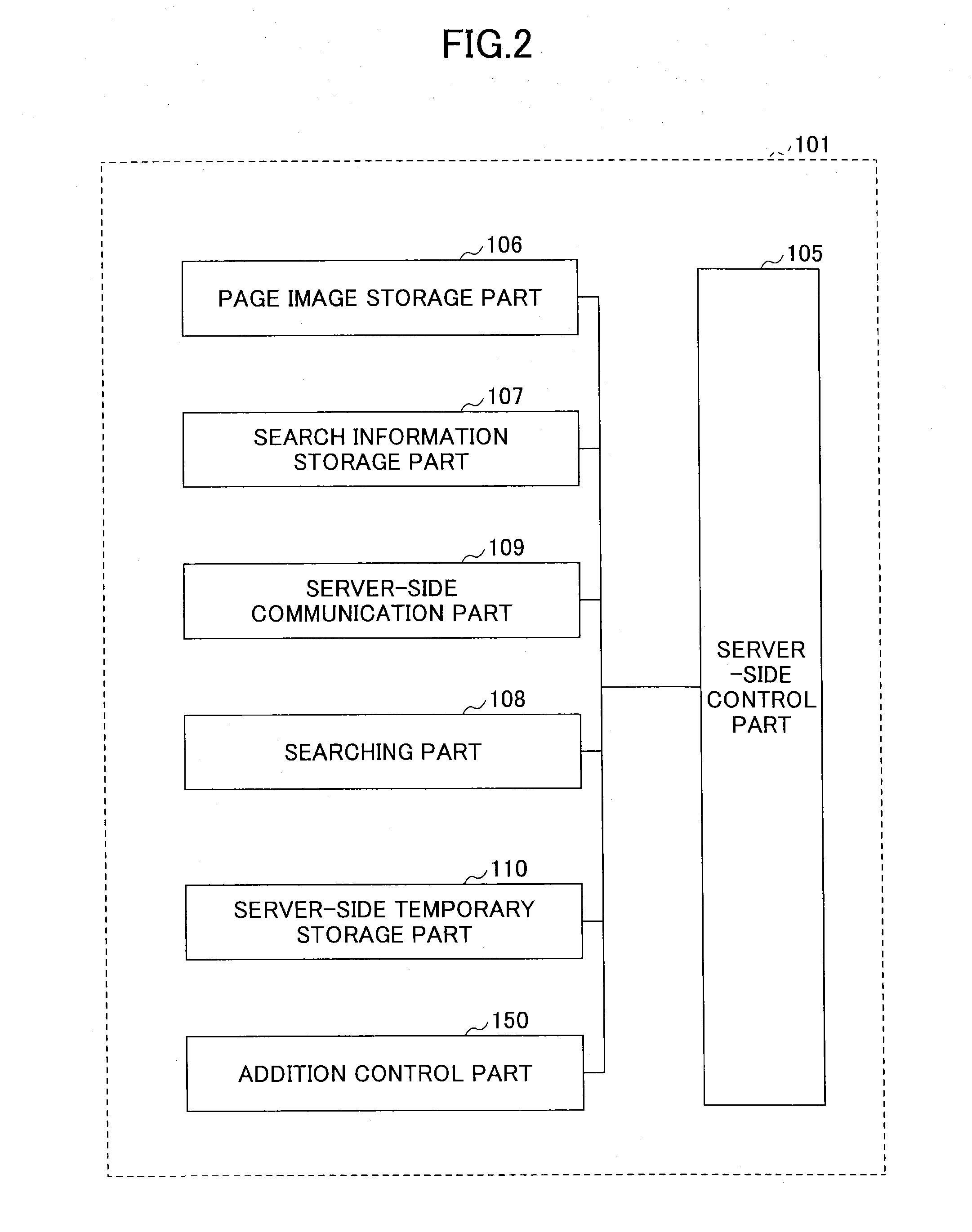 System for storing and searching image files, and cloud server