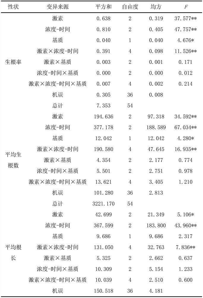 Method for promoting tilia mandshurica twig cutting rooting