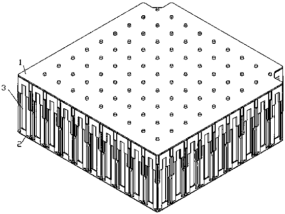 Battery module structure and assembly method