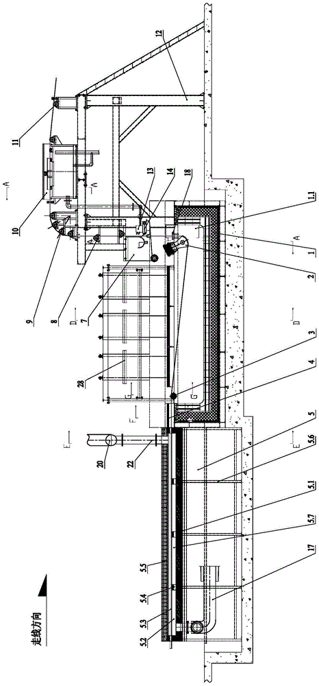 Preheating type upper heating steel wire galvanizing furnace